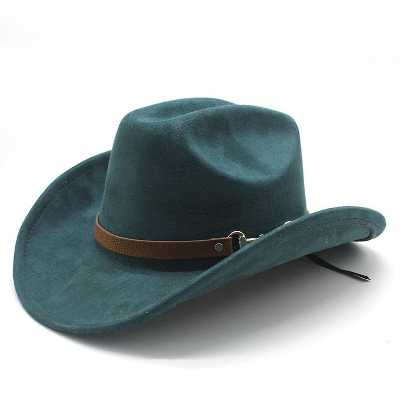 Мужская ковбойская шляпа в стиле ретро с одним словом, джазовая шляпа, этническая шерстяная шляпа, фетровая шляпа, ретро-замшевая шляпа