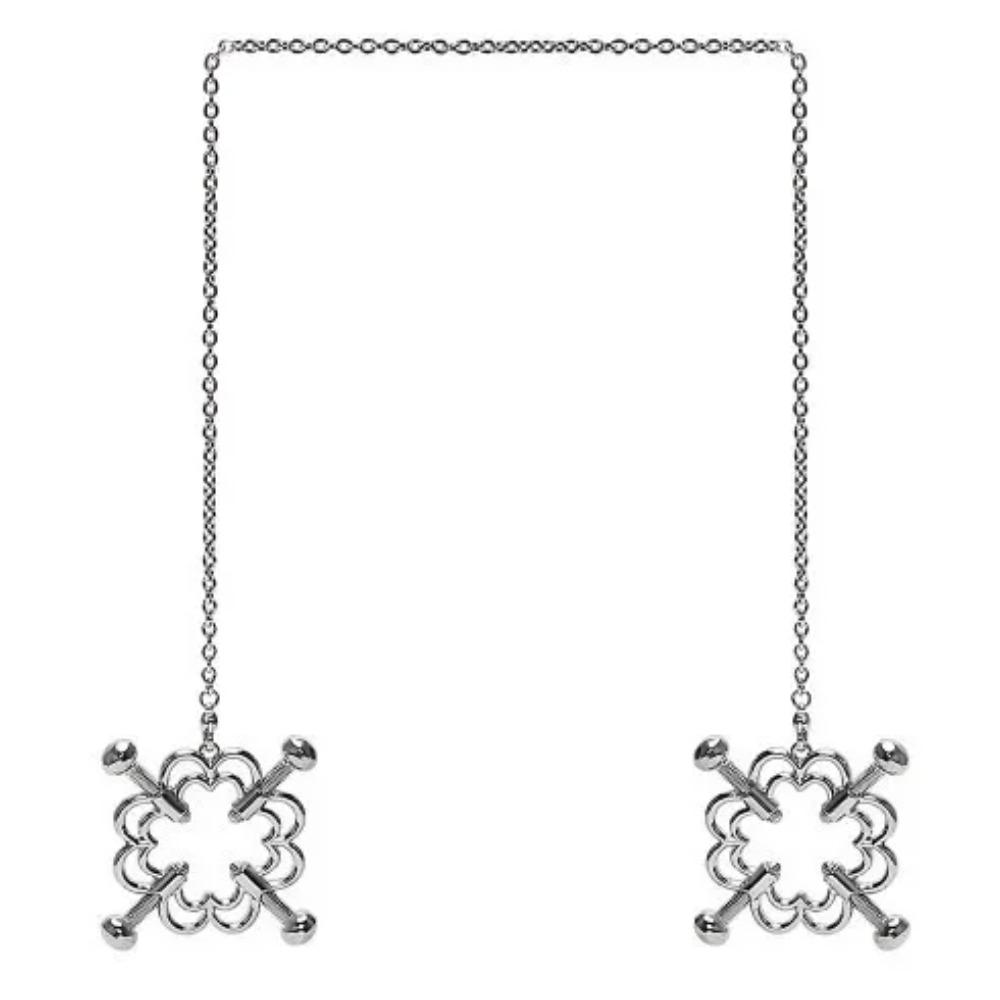 Регулируемые зажимы для сосков из нержавеющей стали – Эротическая стимуляция сосков и БДСМ для женщин ( Фетиш Игрушка для Связывания)