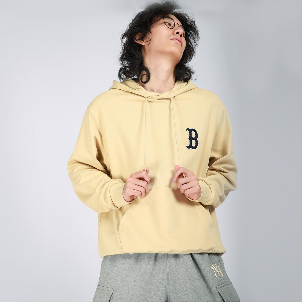 New MLB Old Flower Sweatshirts Unisex Beige Yellow 3AHDM0114-43BGS