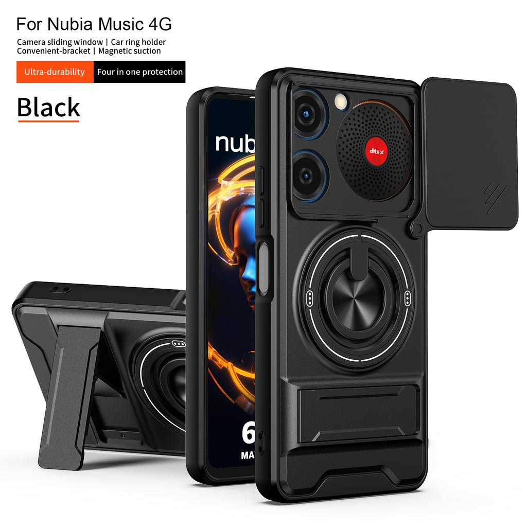 Чехол для ZTE nubia Music Чехол для телефона ZTE nubia Music 4G Магнитный складной держатель Magsafe Чехол-броня с защитой камеры