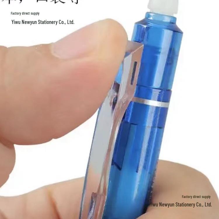 Стираемая ручка Mo Yi Cai 0,5 мм синяя/черная с запасным стержнем, пулевидный наконечник, подходит для студентов и третьего класса.