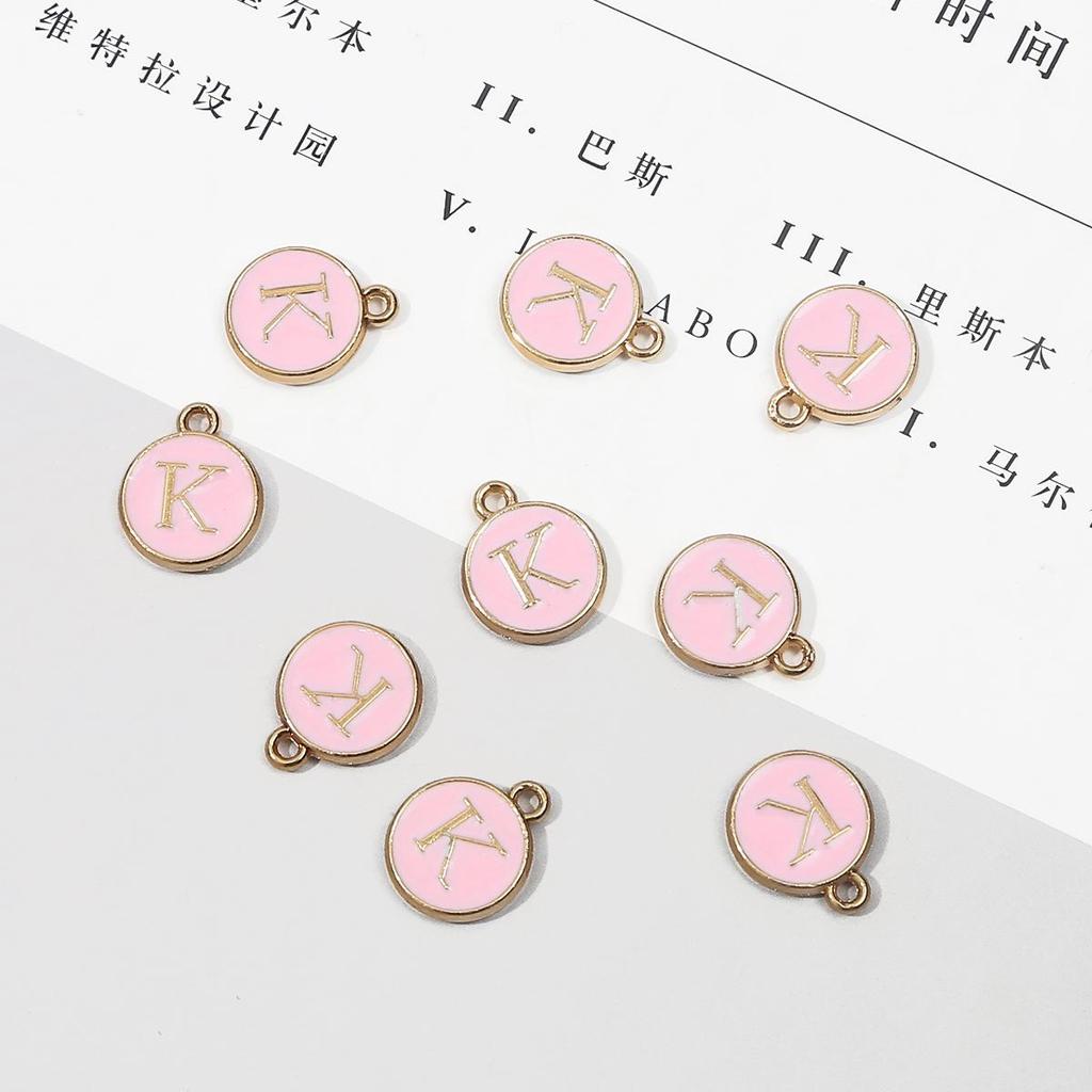 10 шт., металлическая эмаль, английские буквы, подвески, подвеска для самостоятельного изготовления ювелирных изделий, ожерелье, браслет, аксессуары