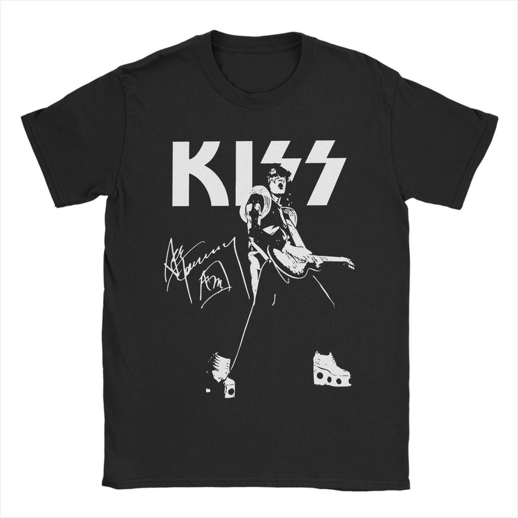 Rip Ace Frehley Космонавт 1951-2025 группа kiss Одежда Мужчины Женщины Футболка 100% Хлопок Футболка Новое Поступление Футболка Одежда