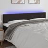 VidaXL LED Headboard Bedroom Furniture Double Bed Accessory Head of Bed Frame Interior Black 3121356