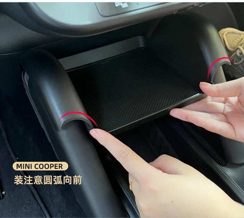 For Electric J01 J05 MINI Storage Box Mini Cooper Central Control Layered Storage Box Miscellaneous Storage Box 24-25