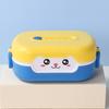 Lunch Box Durable Cartoon Design Bento Box Leak-Proof Double-layer Insulation Food Container for Kids Adults