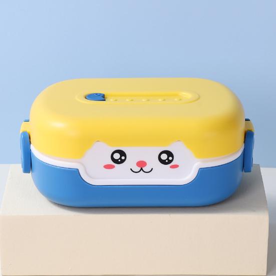 Ланч-бокс, прочный мультяшный дизайн, коробка для бенто, герметичный двухслойный изоляционный контейнер для еды для детей и взрослых