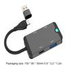 USB 3.0 Type C 5 в 1 Кардридер Флэш-накопитель Смарт-картридер SD TF Компактный флэш-адаптер для ноутбука ПК телефона