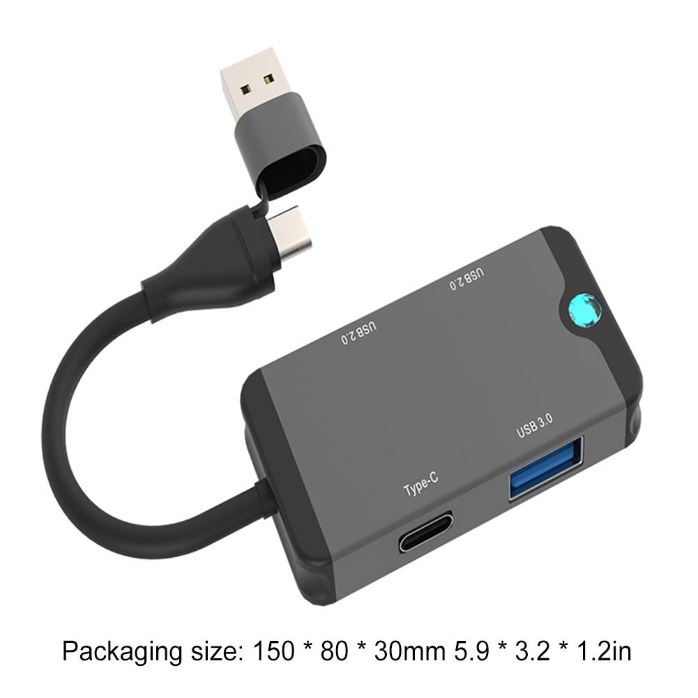 USB 3.0 Type C 5 в 1 Кардридер Флэш-накопитель Смарт-картридер SD TF Компактный флэш-адаптер для ноутбука ПК телефона