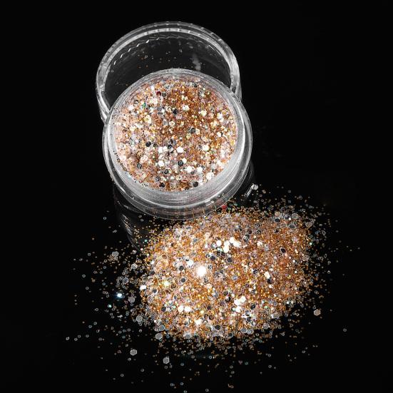Nail Glitter Powder Rhinestones Sequins DIY Nail Art Mixed Sizes Nail Decoration Manicure Glitter Flake Nail Supplies