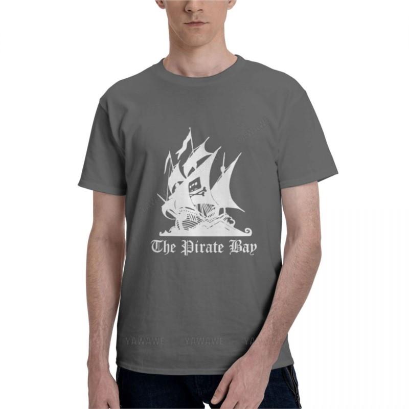 Футболки мужские из хлопка Футболка The Pirate Bay Essential Футболки мужские высокие Футболки с коротким рукавом и фирменными футболками для мужчин