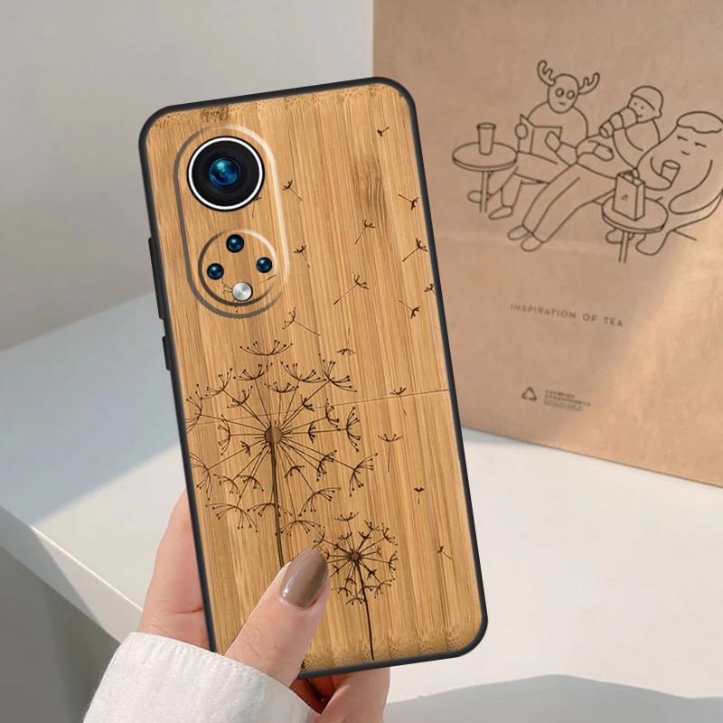 Чехол с принтом животных из натурального бамбука для Honor Magic 7 6 5 Lite Чехол для Honor 200 400 Pro 50 70 90 X9 X8a X8b X9a X9b X9c