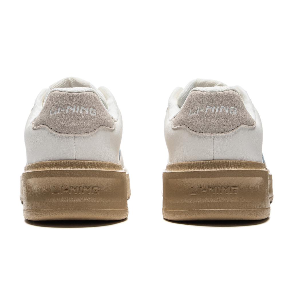 Li Ning Cloud Sky Скользкие, износостойкие, дышащие низкие кеды для скейтборда Мужские Белые AGCU319-4