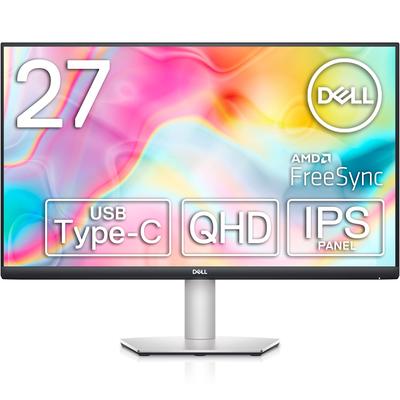 Монитор Dell S2722DC без яркой точки замена 27 дюймов (Гарантия 3 года/QHD/IPS матовый/USB Type-C/HDMIx2/sRGB 99%/вертикальное/горизонтальное вращение/высота