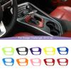 Ca ABS Gear Shift Decorative Panel Ornament Cover Decoration Sticker Fit For Dodge Challenger 2015 Up Interior Accessories