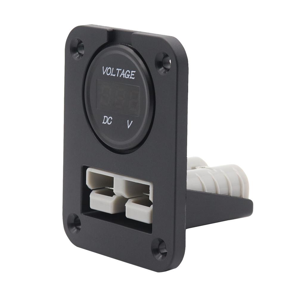50 Amp Plug Socket With Voltage Meter Flush Mount Recessed Plate