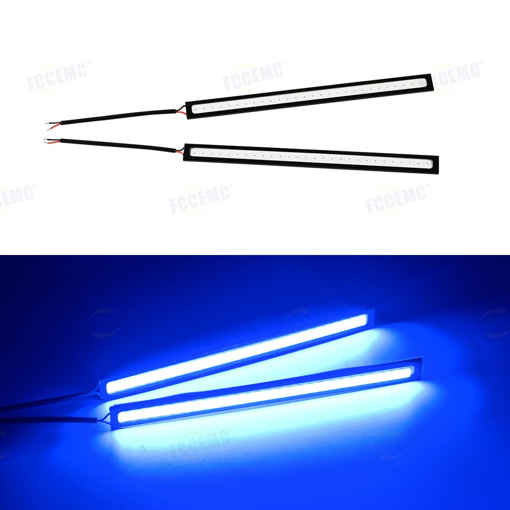 2pcs 12V COB DRL 17cm LED 6000K Waterproof Daytime Running Light Car COB Fog Lamp Auto Strip Light Car Styling Led DRL Lamp