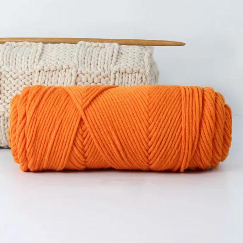 1Roll Crochet Thread Soft Cotton Hand-Woven 8 Strands Diy Scarf Hat Knitting Yarn Hand-Made