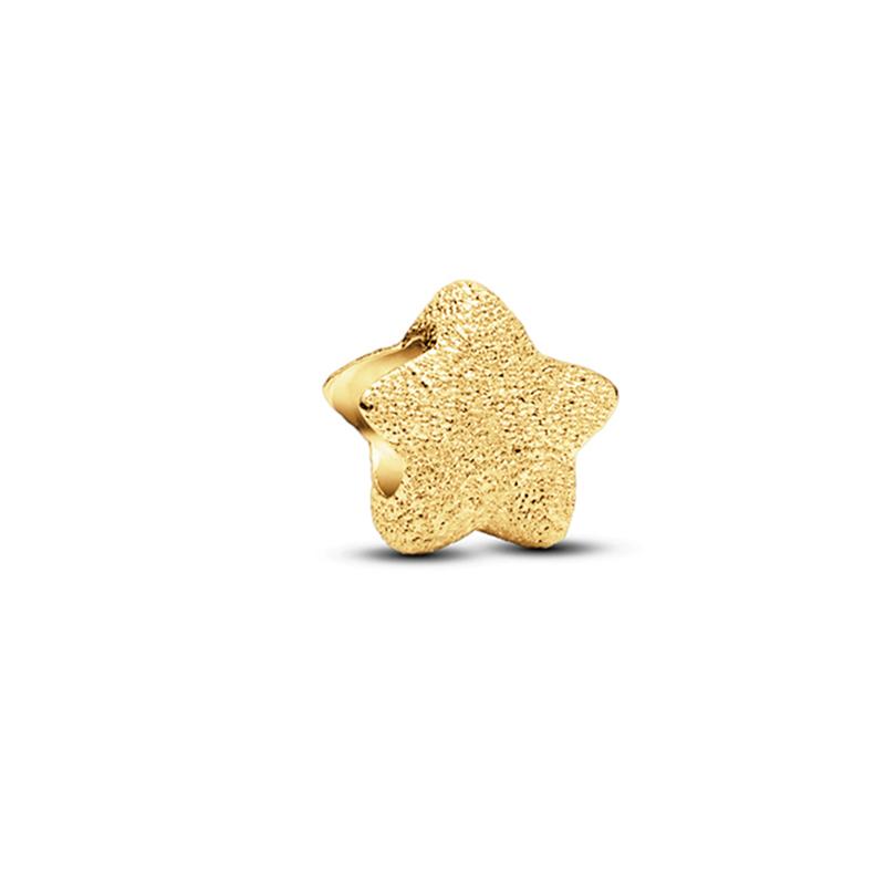 NEW Sparkling DIY Gold Serise Plating Flower Charm Clip Paw Heart Family Bead Fit European Silver Bracelet Jewelry Gift