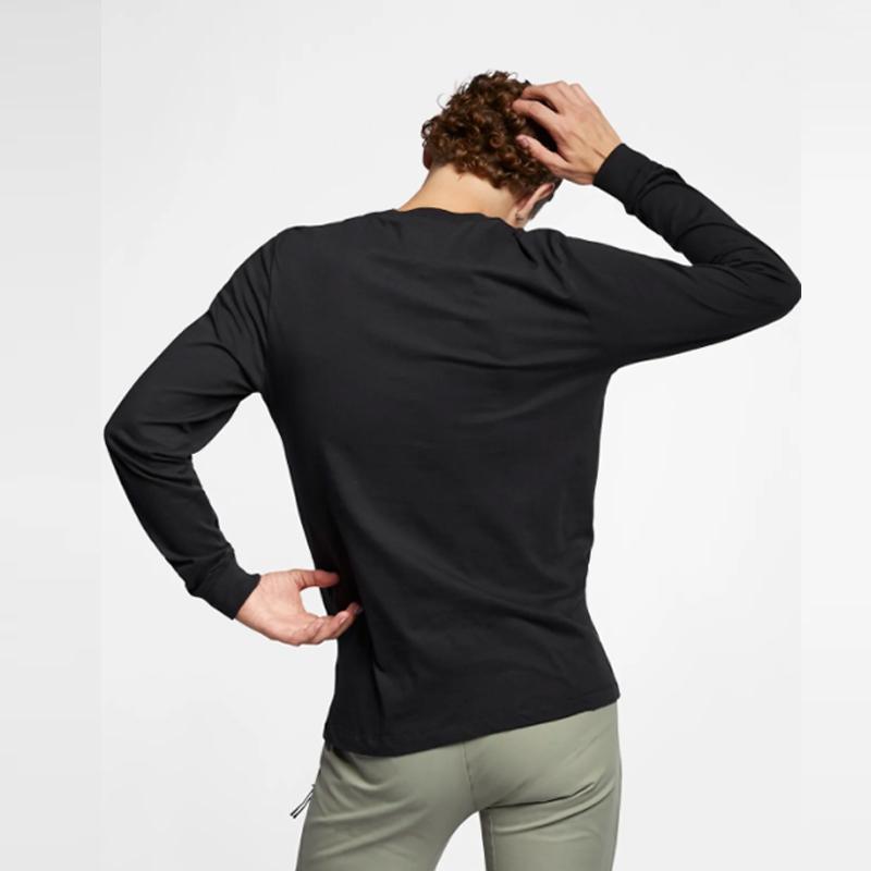 Nike Nsw Club Повседневный спортивный свитер с круглым вырезом и длинным рукавом, мужские топы, черный AR5193-010