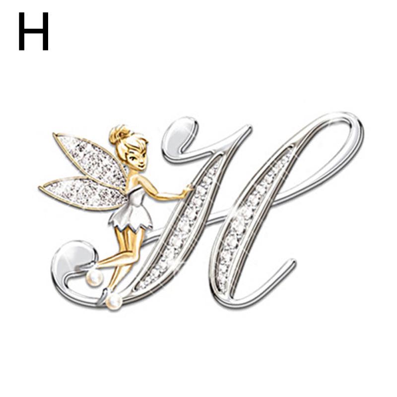 1PC Fashion Brooches Alphabet A-Z Corsage Handmade Gift Exquisite Jewelry Accessories KTY