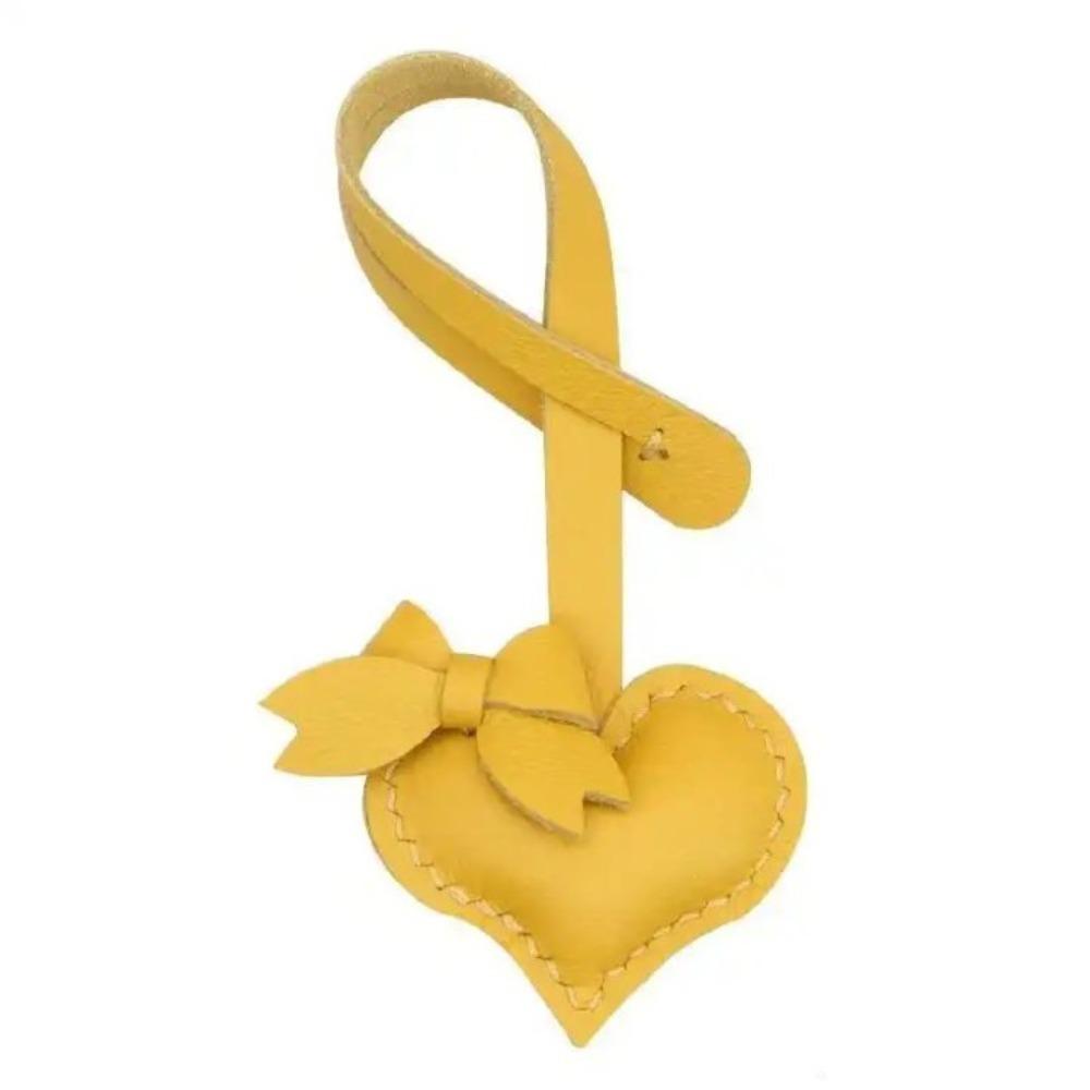 Fashion PU Leather Keyring Car Key Holder Daisy Bag Pendant Cute Bow Heart Keychain  Birthday Gift