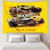 Custom Name Truck Print Tapestry, Backdrop, Easy Setup, Ideal for Bedroom, Office & Living Room, with Aesthetic Wall Hanging Decor.