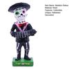 Черная статуэтка скелета группы мариачи Хэллоуин День мертвых фигурка черепа смола коллекционная народный музыкант игроки украшение для домашнего декора
