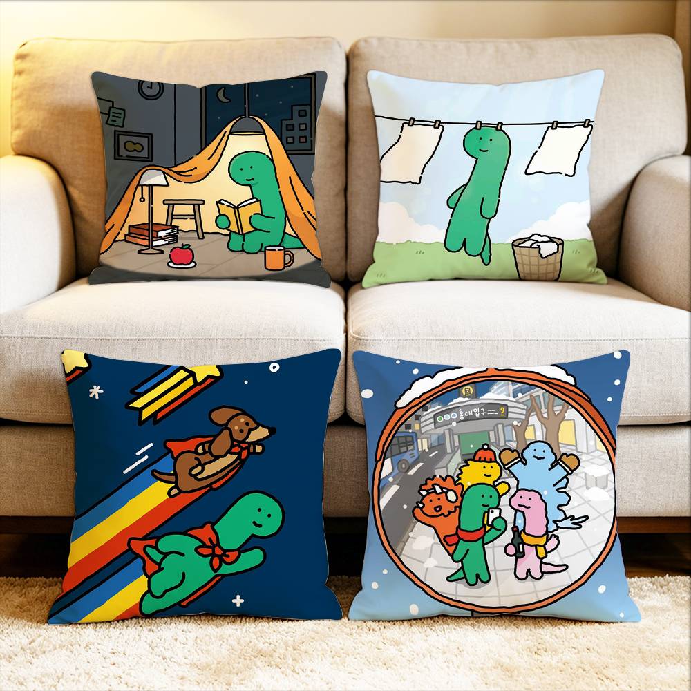 Cartoon JJoguman SStudio Various Sizes Square Pillow Case For Car Home Bedchamber Decor