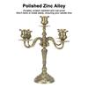14.17 Inch Tall Metal Candelabra Bronze Candlestick Holder  Church Decoration