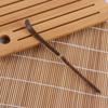 Teaware Guide Spice Gadget Handmade Leaf Spatula Black Bamboo Wood Matcha Spoon Tea Sticks