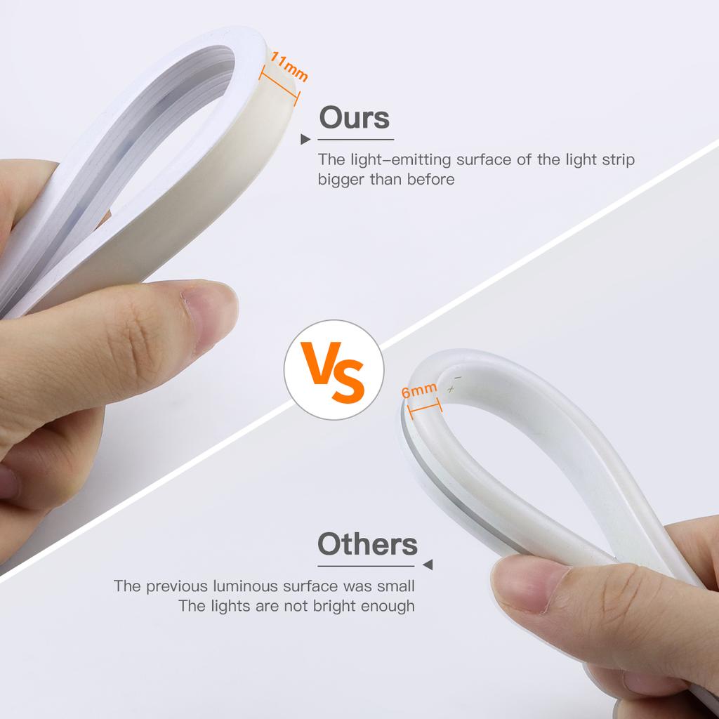 Wireless PIR Motion Sensor COB LED Strip Neon Lights USB 5V Neon Tape Silicone Waterproof Kitchen Cabinet Bed Closet Night Lamps