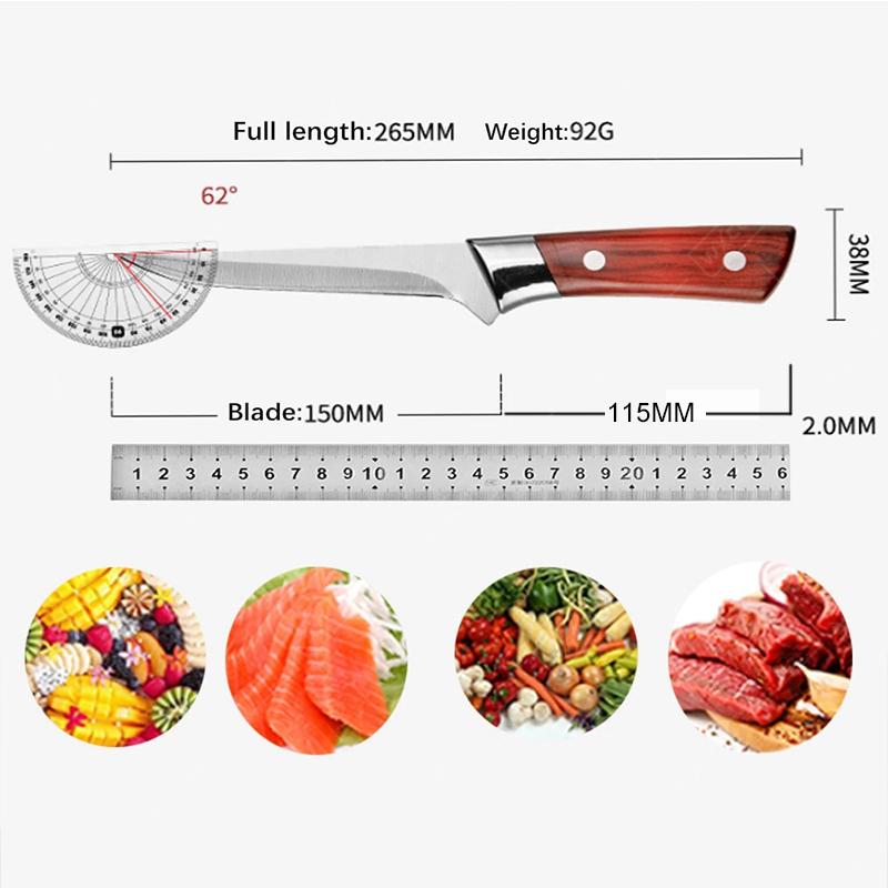 Professional Chef Knife Boning Knives Japanese Kitchen Knife Meat Cleaver Butcher Plastic Handle Kitchen Knives and Accessories