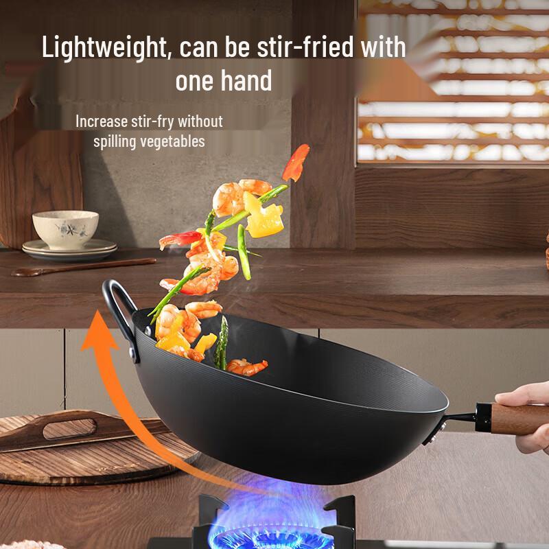 COOKER KING Japanese-Style Iron Wok