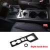 L/RHD For Mitsubishi Triton L200 2024 2025 Carbon Center Control Gear Shift Front Water Cup Holder Cover Interior Accessories
