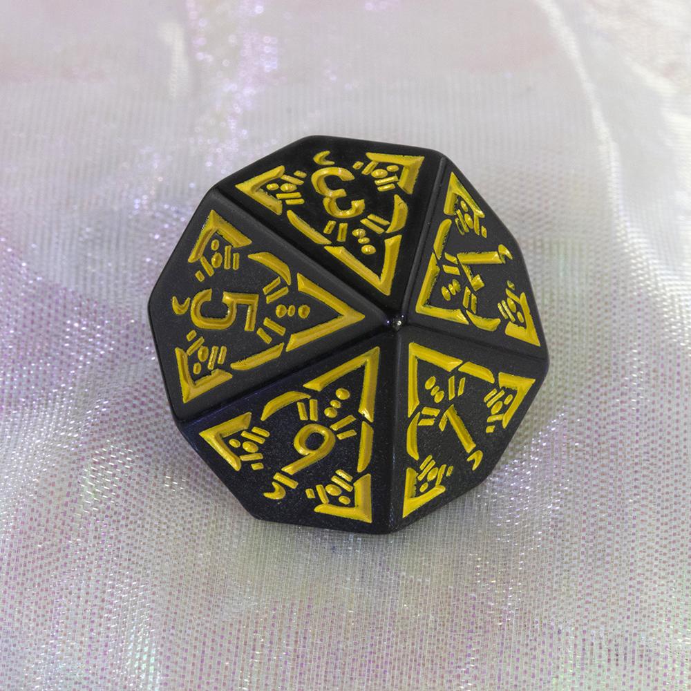Набор многогранных кубиков DND, 7 шт. D4-D20, удивительные игровые кубики с гравировкой для сувенирных развлечений, ролевых игр, настольная игра