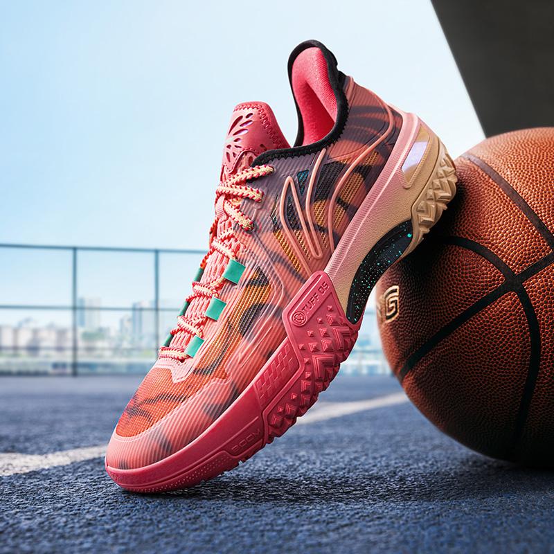 Li-Ning Баскетбольные кроссовки Jiao Ao Tui Bian A-Flash с технологией амортизации, нескользящие, износостойкие, легкие, с отскоком, с низким верхом ABFU019-12