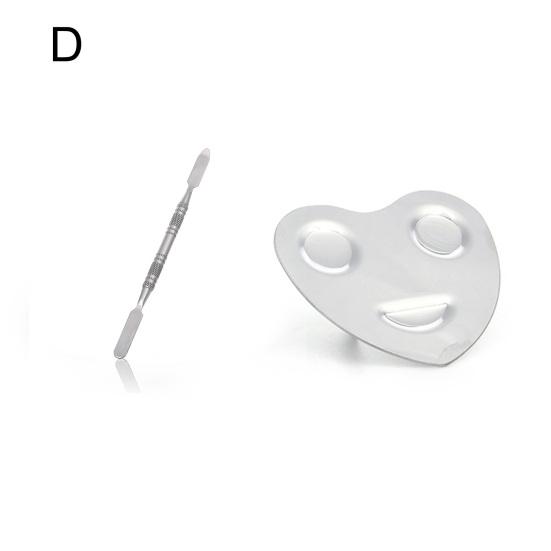 Многофункциональная палитра для макияжа, Смешивание DIY, поднос для палитры красок из нержавеющей стали, набор шпателей для смешивания для красоты