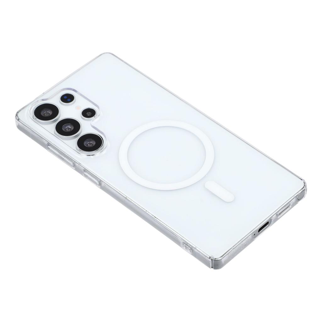 For Samsung Galaxy S23 Ultra Crystal Clear Case Compatible with MagSafe Hard PC Phone Cover