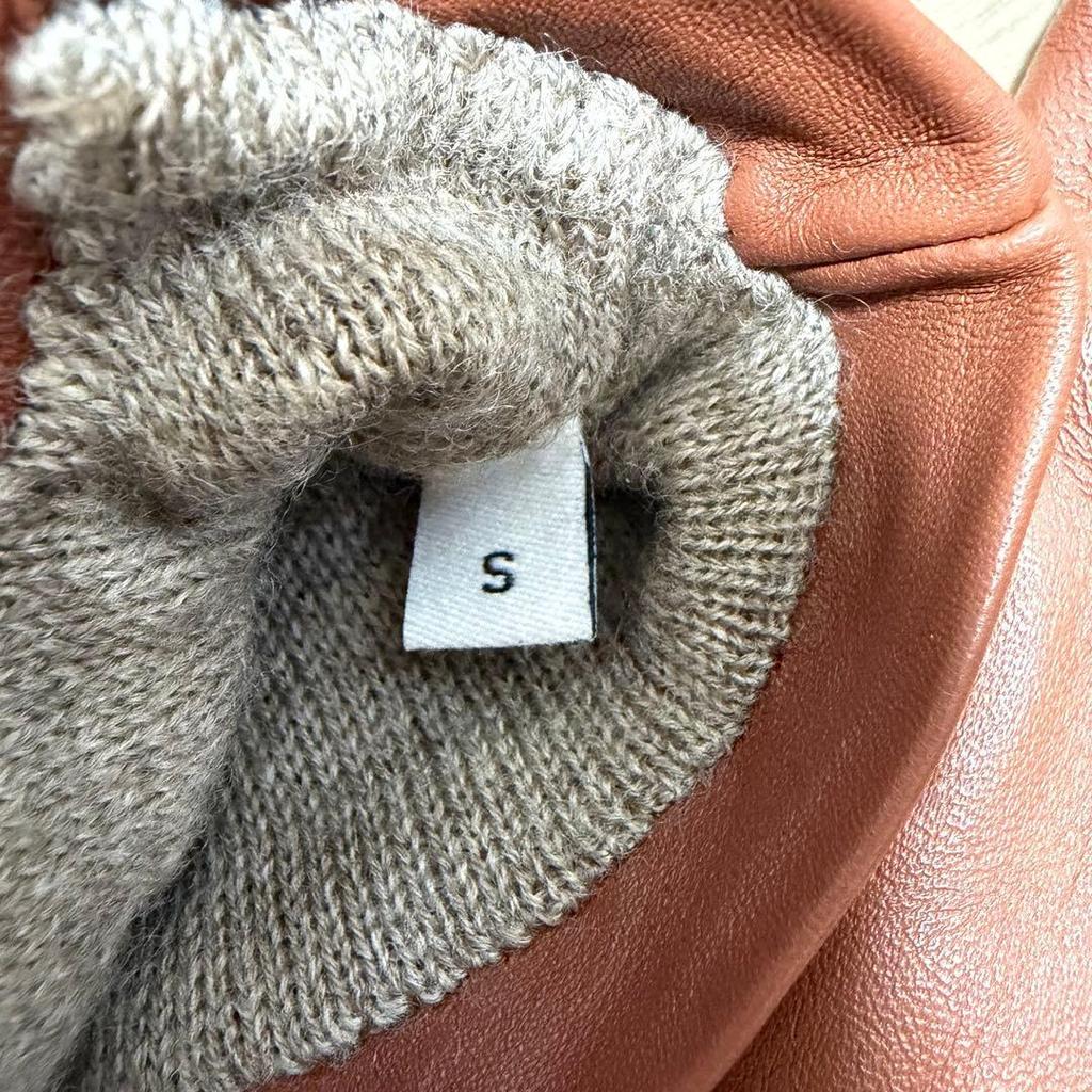 Used COACH brown leather gloves
