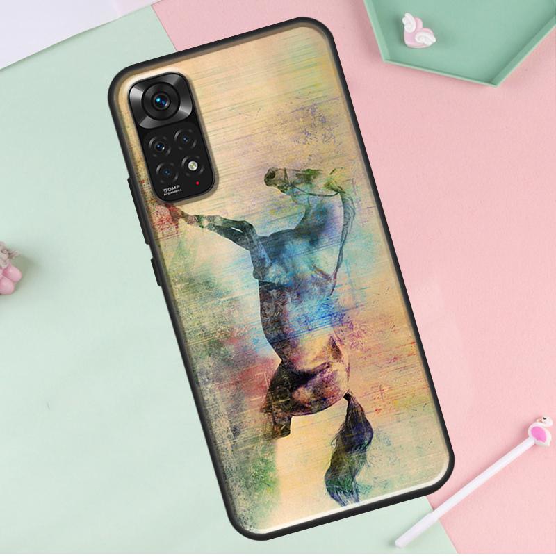 Лошадь животное картина для Redmi Note 12 Pro Plus Чехол для Redmi Note 10 8 9 11 Pro 12S 11S 10S 9S 9C 10C 12C Чехол