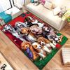 "Group of Adorable Dogs by Red Barn" Patterned carpet, non slip mat suitable for living room and bedroom sofas