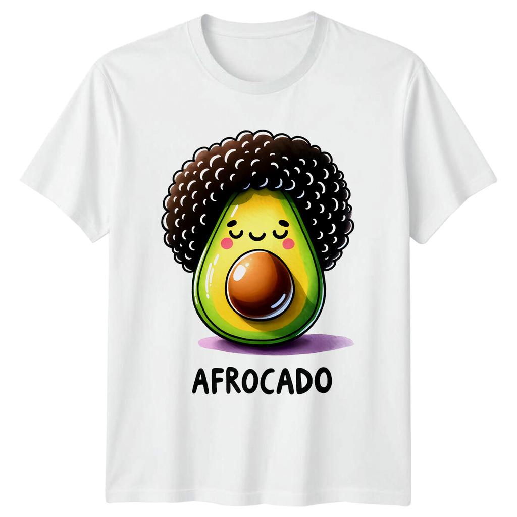 Afro Avocado Pun TShirt Funny AfroCado Graphic Tee For Foodies