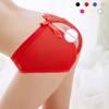 Womens Sexy Fun Underwear Open Crotch Briefs Seamless Stretch Panties Female Low Waist Knickers Bow Hot Bikini Exotic Lingerie