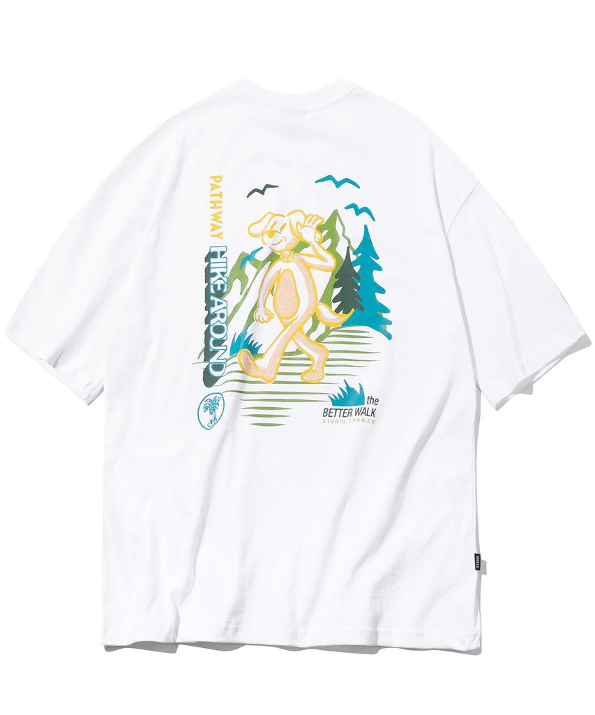 CPGN STUDIO Hike Round Short Sleeve Tee White