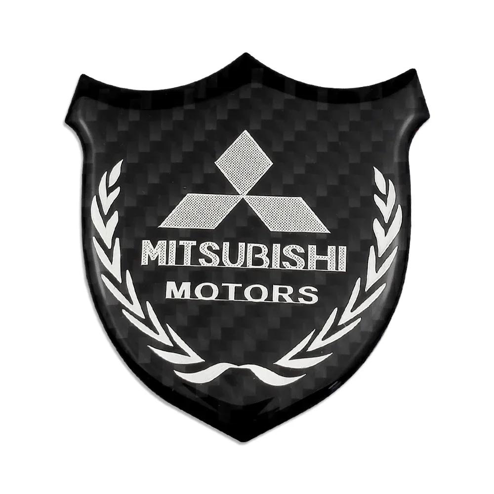 Metal Shield Badge Car Sticker Rear Side Body Emblem for Mitsubishi Outlander Lancer 9 10 ASX Eclipse Pajero L200 Accessories