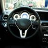 Наклейка на накладку на кнопку рулевого колеса, подходит для Mercedes Benz ABCE ML GL CLA GLA GLK SL SLK Class W176 W246 W212 W204