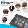 2pcs Soft Silicone Proof Floor Vent Cover Easy Install Hair Catch Soft Silicone Vent Cover Black Debris Catch Air Vent Cover