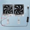 3600RPM High Speed 5V Computer Cooling Fan Adjustable Angle Design For PC Gaming Rigs Router Heat Dissipation