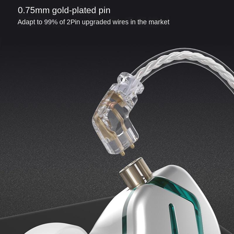 KZ ZES Electric Ring Mixed Headphones 12mm Motorbian Speaker Heavy Music Sports Game HIFI Headphones